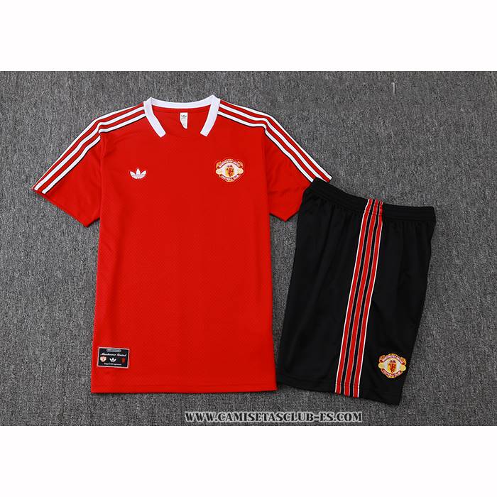 Chandal del Manchester United 25-26 Manga Corta Rojo - Pantalon Corto
